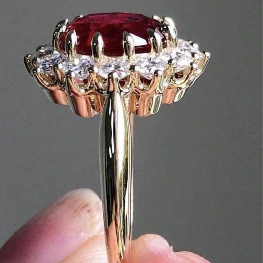 - DIAMOND WEDDING RING ENGAGEMENT RING - Picture 2 of 12